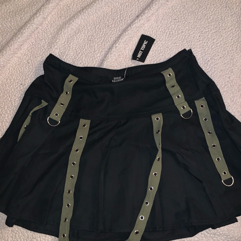 Black and Green Skirt